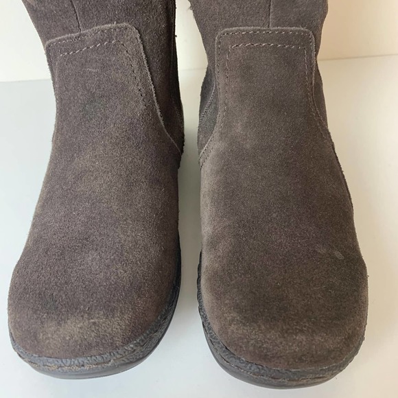 Naturalizer Womens Faux Fur Lined Side Zip Brown Suede Boots Size 7.5 - Picture 6 of 12